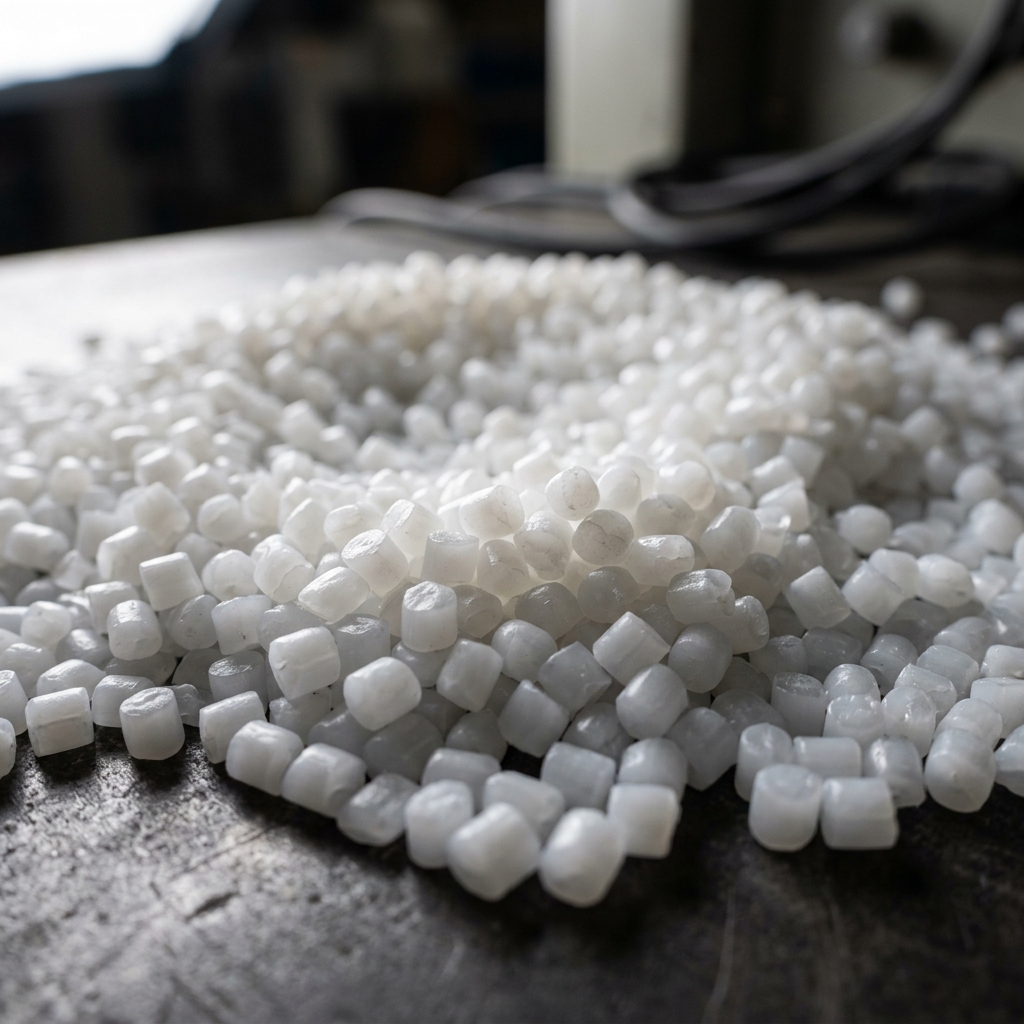 Translucent white polyethylene PE pellets for plastics manufacturing